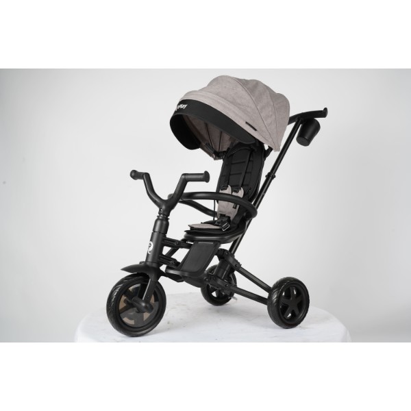Фото - Триколісний велосипед Qplay Nova Niello Grey (S700-6NovaNielloGrey)
